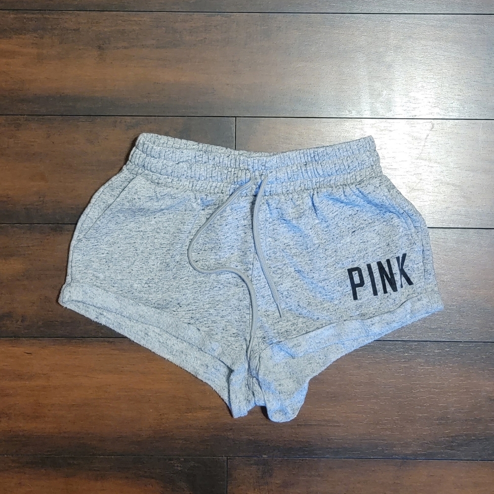 PINK Victoria’s Secret Gray Cut Off Shorts